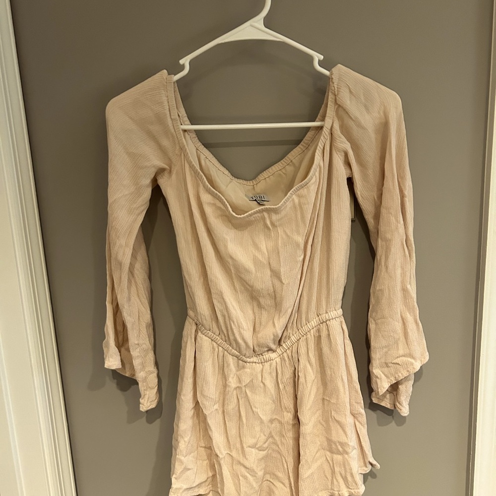 Short, cute off the shoulder romper